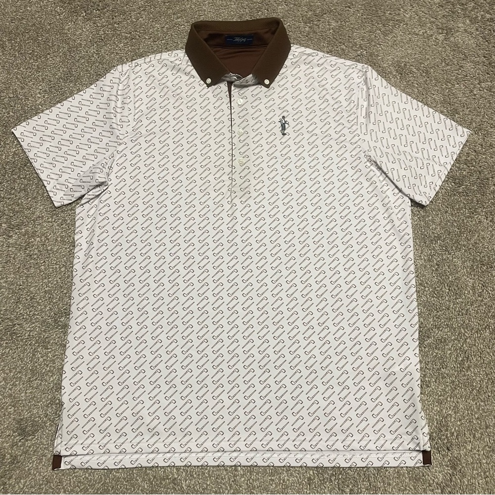 Men's Tilly Golf Billiard Pipe Polo Size M